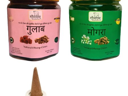 Gaumayam Mogra and Gulaab Flavour Dhoop Cone (400 gm) Online Sale