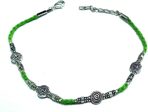 Gurjari Jewellers Stylish women s GREEN Thread Anklet Cotton Dori Anklet Sale