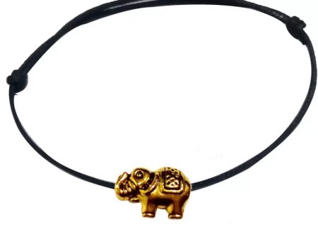 Gurjari Jewellers Thread Anklet Gold elephant Cotton Dori Anklet Online now