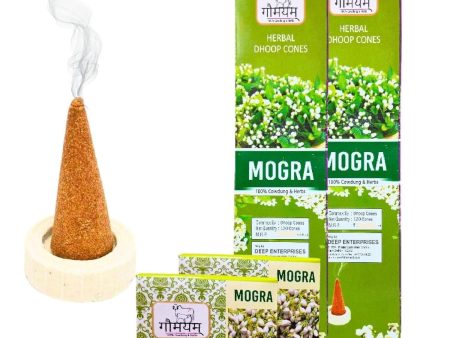 Gaumayam Mogra Flavour Dhoop Cone (240 Cones) Fashion