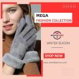 Tomorrow H Women s Winter Gloves Soft Touchscreen, Windproof, Faux Fur Cuff (MultiColours) For Discount