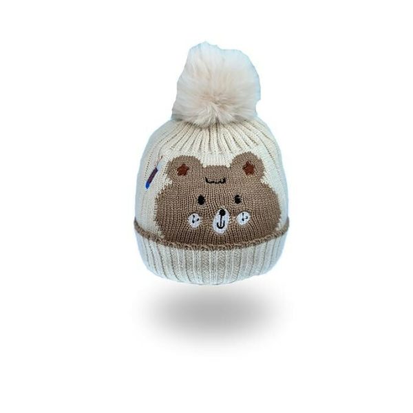 Tomorrow Fashion Kids  Winter Beanie Hat with Pom Pom (2- 9 Years) Supply