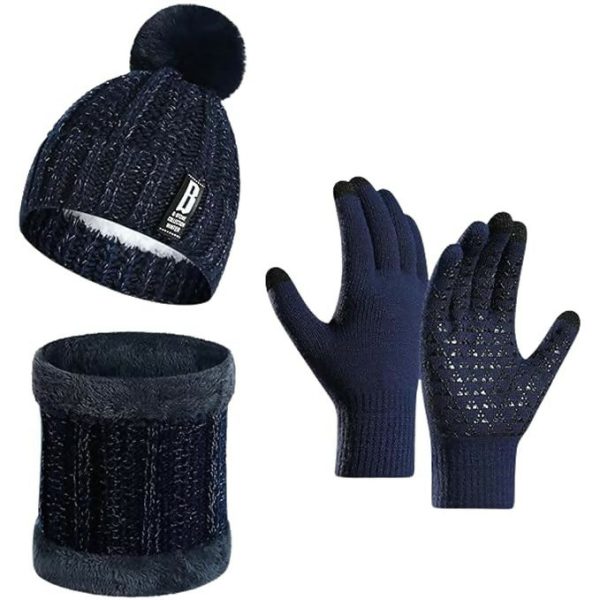 Tomorrow Fashion Winter Beanie, Scarf & Touch Gloves Set Supply