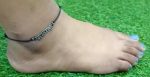 Gurjari Jewellers Silver look MASAKLI Anklet with Cootan Thread for Women & Girl s   NAZARIA Cotton Dori Anklet Fashion