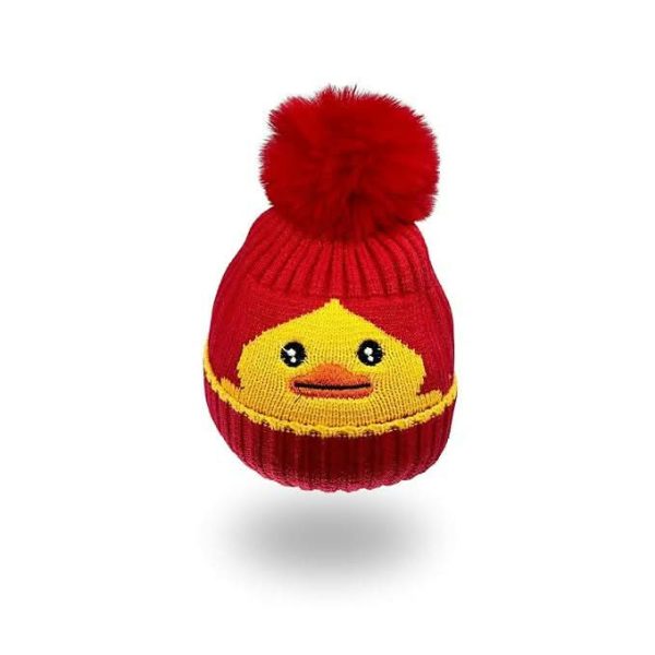 Tomorrow Fashion Kids  Winter Beanie Hat with Pom Pom (2- 9 Years) Supply