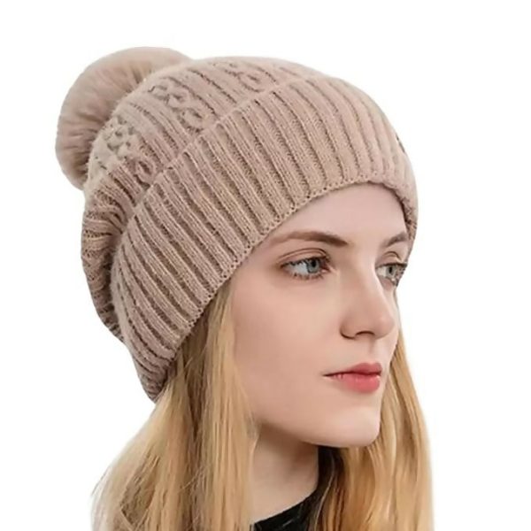 Tomorrow Fashion Winter Pom Pom Beanie (Size M) Online Hot Sale