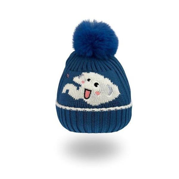 Tomorrow Fashion Kids  Winter Beanie Hat with Pom Pom (2- 9 Years) Supply