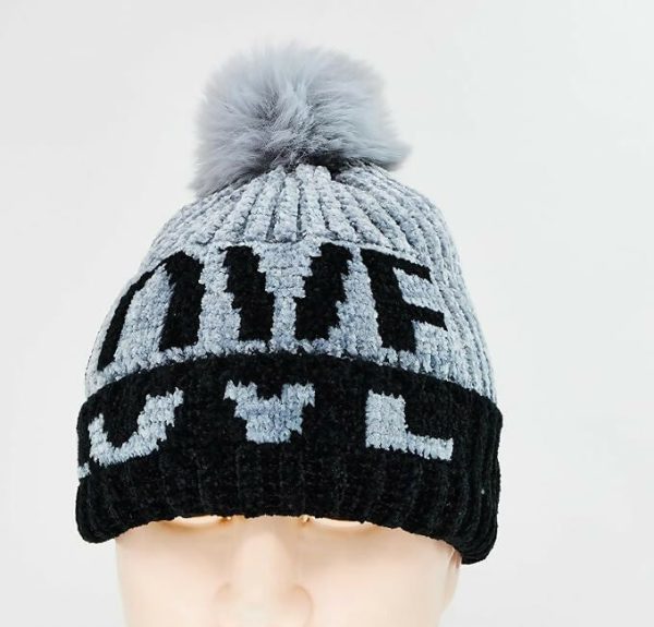 Tomorrow Fashion Woolen Knitted Beanie with Soft Pompom (Size- M) Online now